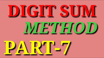 Application of digit sum method part-7,|competitive exams| , | vedic maths| || sri pragna