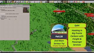 Pak128 2nd Serious Try Ep64 Big Prairie Collier & Fire Drake PaxRail