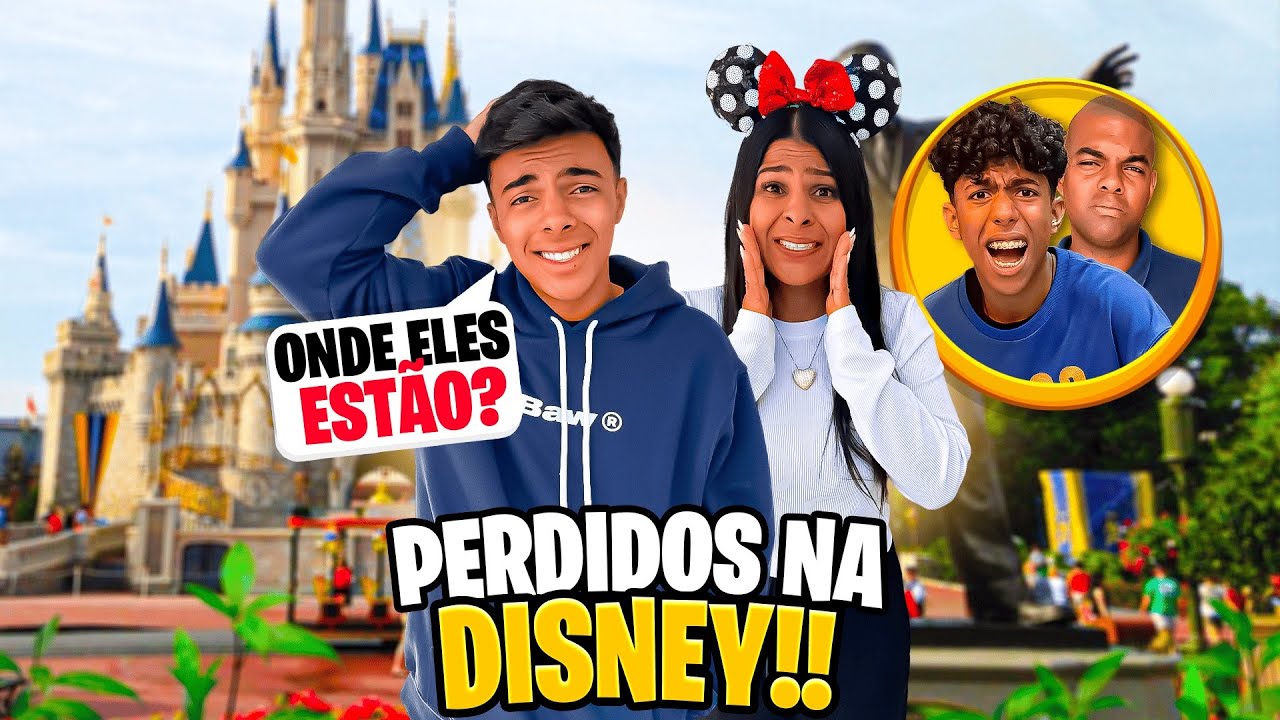 😭PERDIDOS NA DISNEY😱 “Onde eles estão?”😢