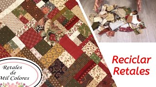 63. Have Fabric Scraps? Learn How to reuse and make patchwork fabric for projects