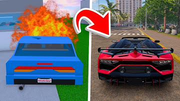 Roblox But When I CRASH The Car Game Gets More REALISTIC!