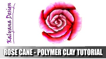 Rose cane - polymer clay tutorial 602