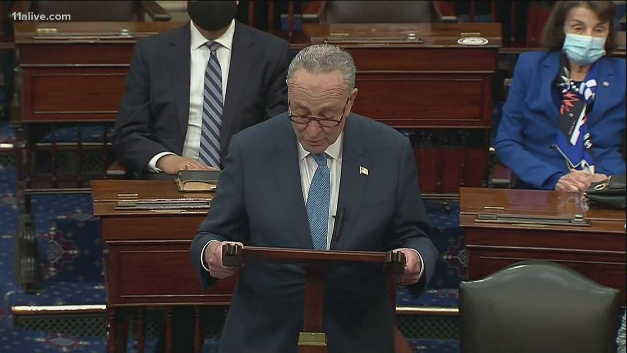 Schumer mentions historic significance of Senate wins of Ossoff, Warnock