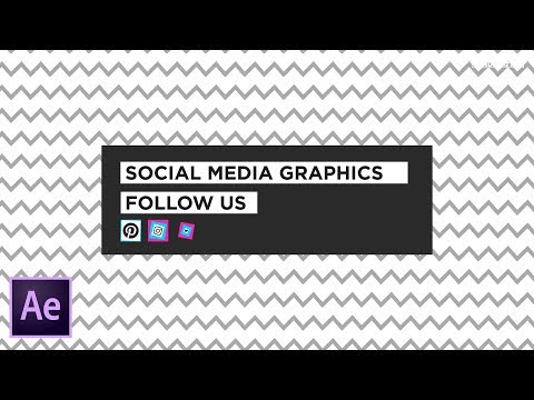 Create a Info/Social Media Screen | After Effects Motion Graphics Tutorial