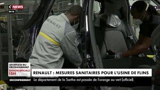 Déconfinement: l’usine de Renault de Flins reprend son activité en s'adaptant aux mesures sanitaires