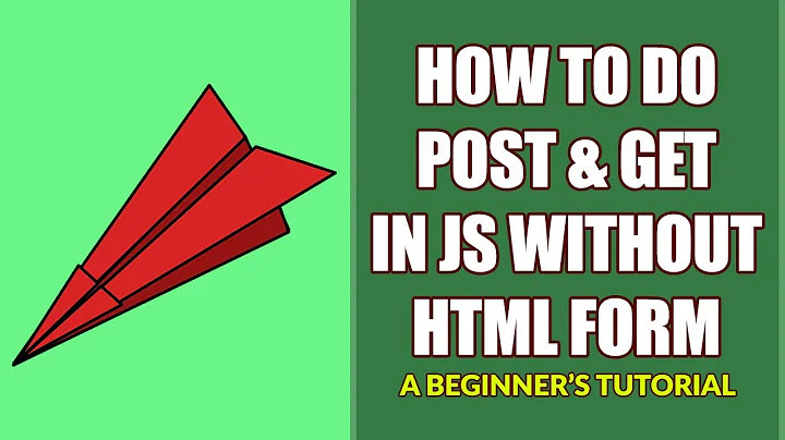 How To Do POST GET In Javascript Without HTML Form
