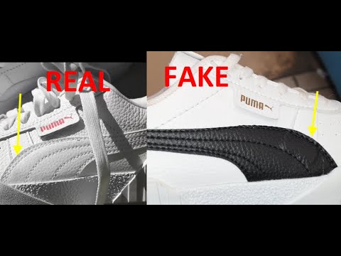 Puma Cali Real vs Fake. How to spot counterfeit Puma Cali Selena Gomez ...