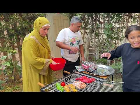 قضينا يوم في حديقة بيتنا وعملنا احلي مشاوي