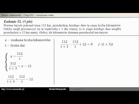 Matura spośród matematyki - 5 miesiąc 2011 - założenie 32 - 동영상