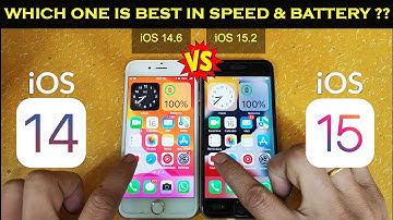 iPhone iOS 14 Vs iOS 15 Comparison || SPEED and BATTERY test