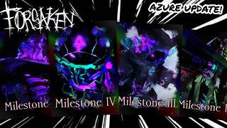 WINNING WITH EVERY AZURE MILESTONE SKIN! (AZURE UPDATE) | Roblox Forsaken