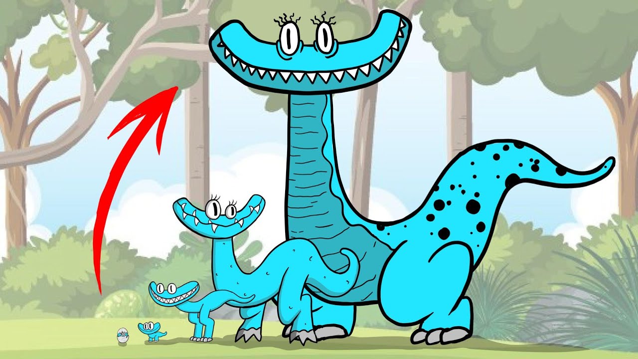 Growing up Evolution Cyan From Rainbow friends 👍 