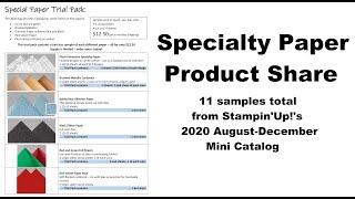 Specialty Paper Trial Pack