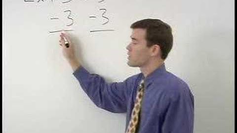 Solving Two Step Equations - MathHelp.com - Algebra Help