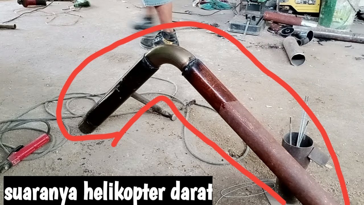 rombak knalpot standart mobil truck cnter euro 4/agar sesuai dengan panjang bak