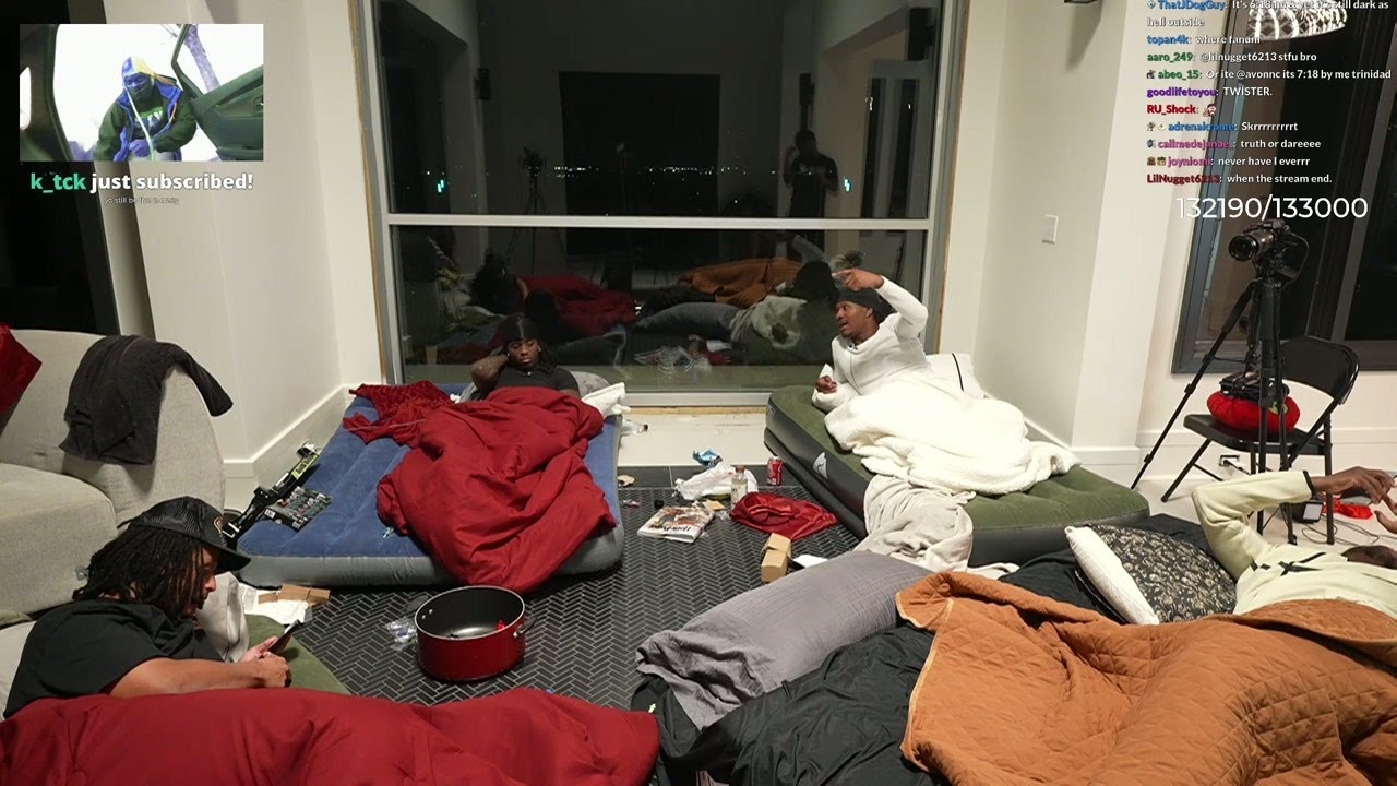 KaiCenat - 🟨AMP SLEEPOVER🟨 - Part #5