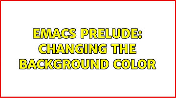 Emacs Prelude: Changing the background Color