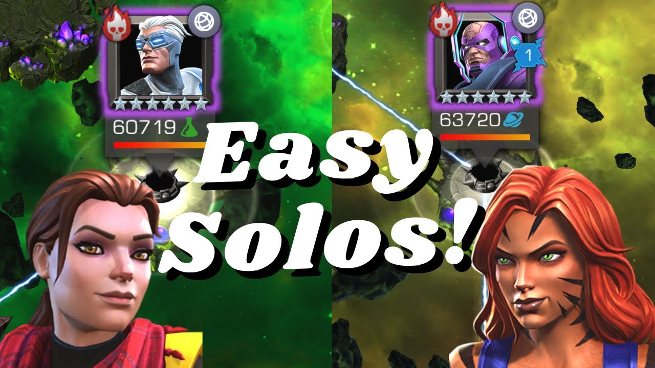 Kitty and Tigra Easily Solo Cav EQ Quicksilver and Galan Bosses! | Marvel Contest of Champions