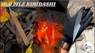 RESTORATION OLD RUSTED FILE INTO JAPANESE KIRIDASHI KNIFE | Stunning Knives