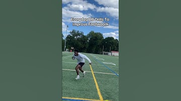 Do these defensive back drills to improve footwork! #defensiveback #footballtraining