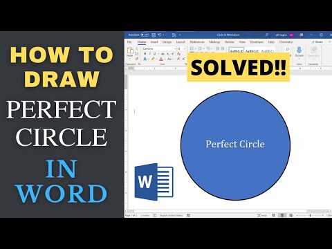 [Solved] How to draw a Circle in Word & PowerPoint and type text inside it-2021