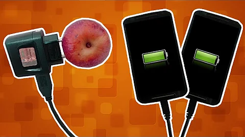 É possível carregar o celular com frutas?