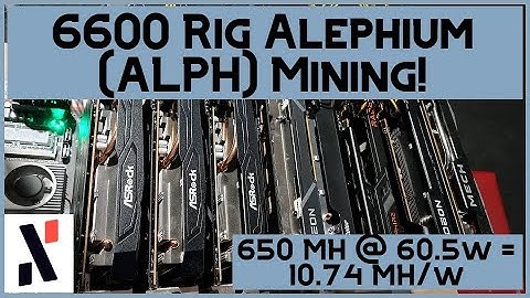 6600 Alephium Mining! | 650MH @ 60.5w Wall