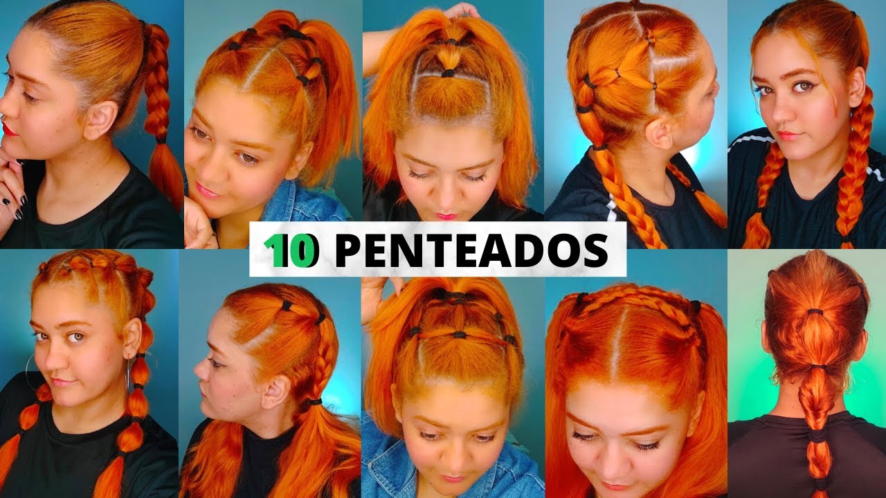 10 ideias de penteados preso com xuxinha (ir a escola ou sair)  - Gabriela Megan