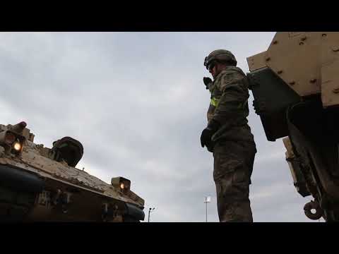 US 2nd Armored Brigade Combat Team on the Move - Fort Riley, KS, United States