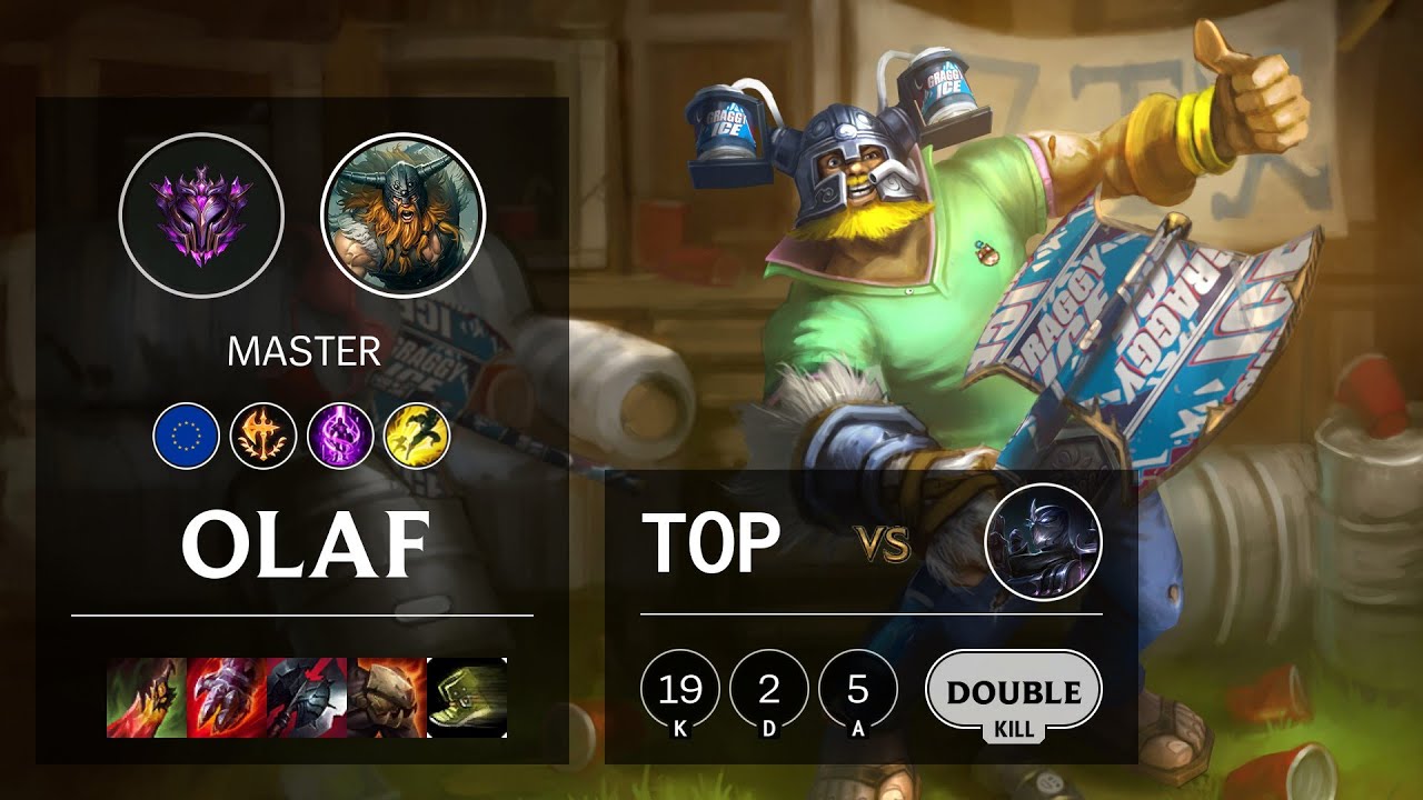 Olaf Top vs Shen - EUW Master Patch 10.22