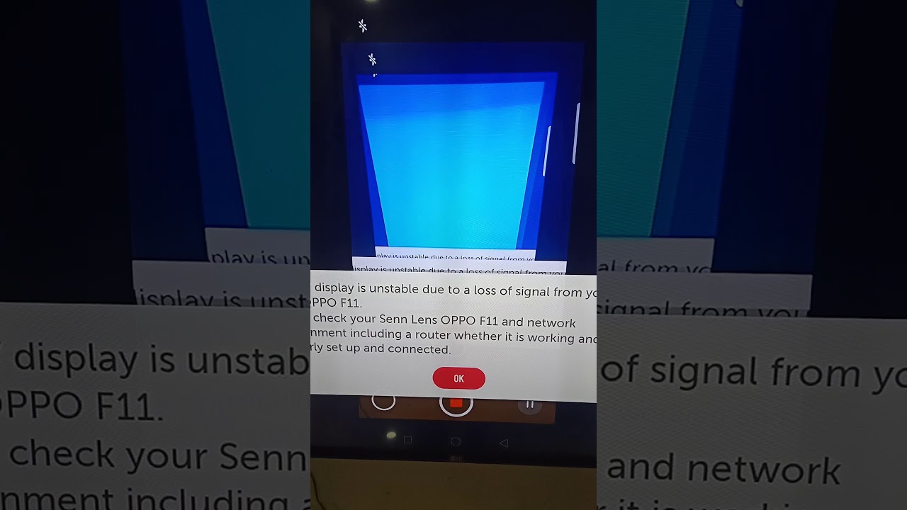 Screen mirroring delayed... YouTube