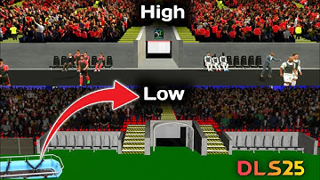 DLS 25 Graphics Comparison - LOW vs MEDIUM vs HIGH | Dream League Soccer 2025