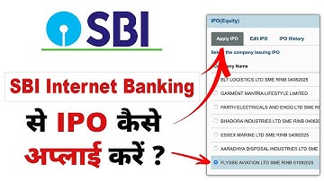 How To Apply IPO in SBI Net Banking | SBI Internet Banking Se IPO Kaise Apply Kare