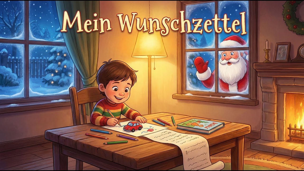 Mein Wunschzettel für den Weihnachtsmann 🎅 Kinderlied zum Mitsingen