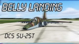 Digital Combat Simulator SU-25T Belly Landing Emergency and glitch