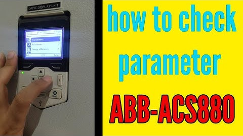 ABB-ACS880 industrial drive vfd me parameter kaise dalte hai
