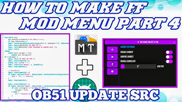 OB51 UPDATE SRC | FREE FIRE MOD MENU KAISE BANAYE | HOW TO MAKE MOD MENU