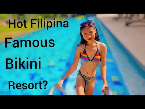 #beautiful Hot Filipina Famous Bikini Resort? Today With Baby Mae