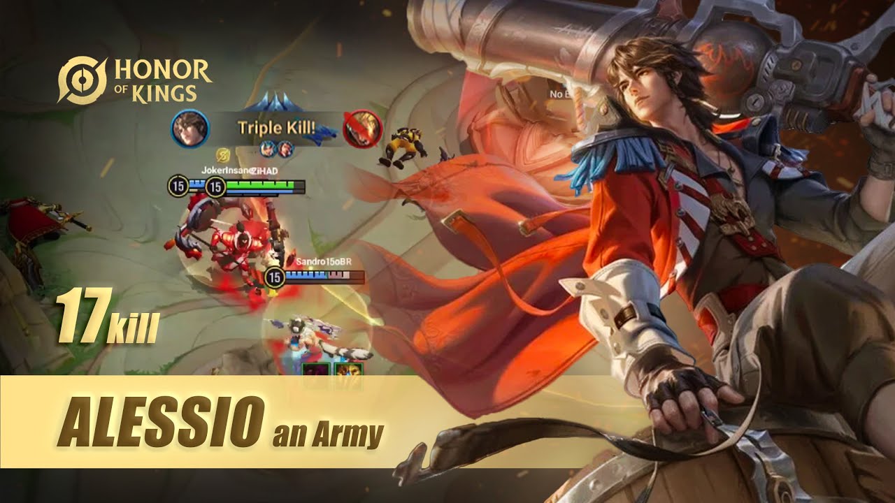 The MVP Killing Monster Alessio Crazy One shot Damage Build | Honor of Kings