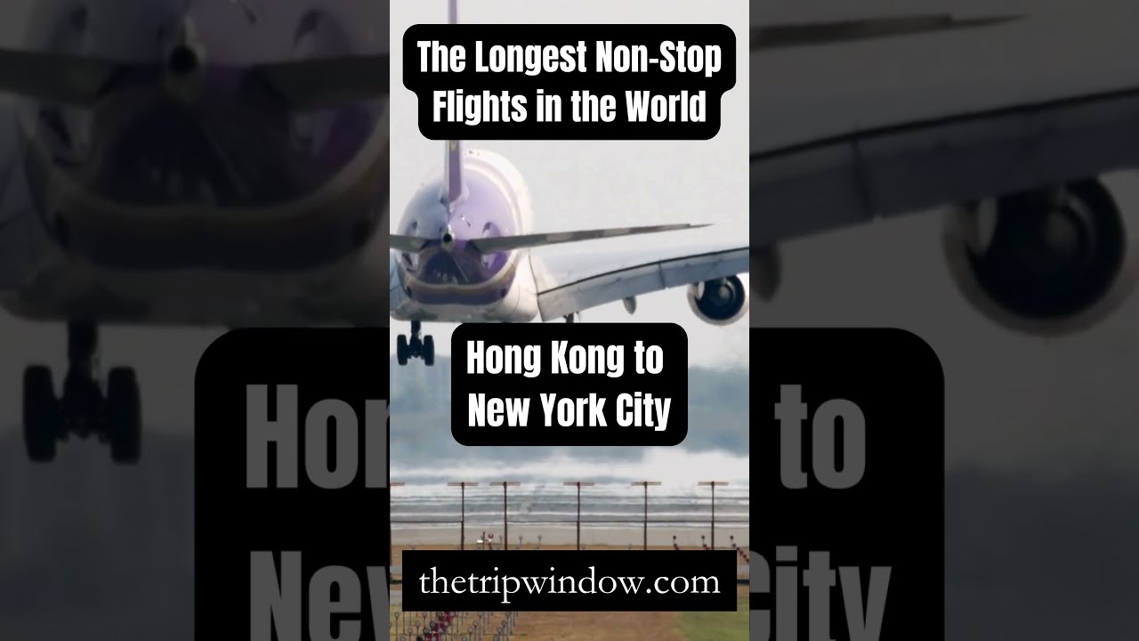 The Longest Non-Stop Flights in the World - Would You Fly These? #thetripwindow #top10 #travelshorts