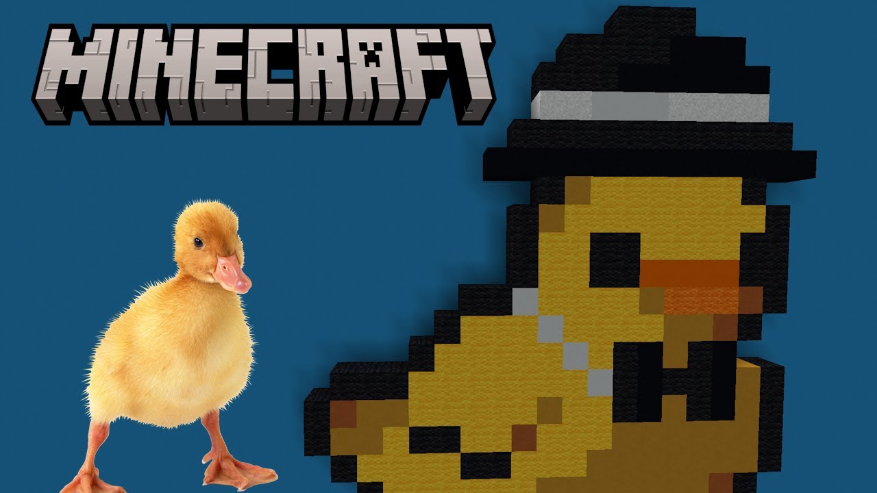 Minecraft Duck Pixel Art Tutorial - YouTube