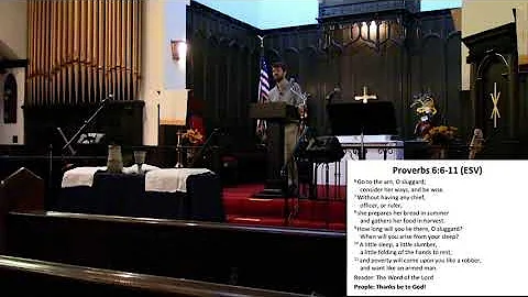 "Wise Work" - Proverbs 6:6-11 (Pastor Michael With...