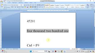 Number to Text in MS Word | Video in English screenshot 5