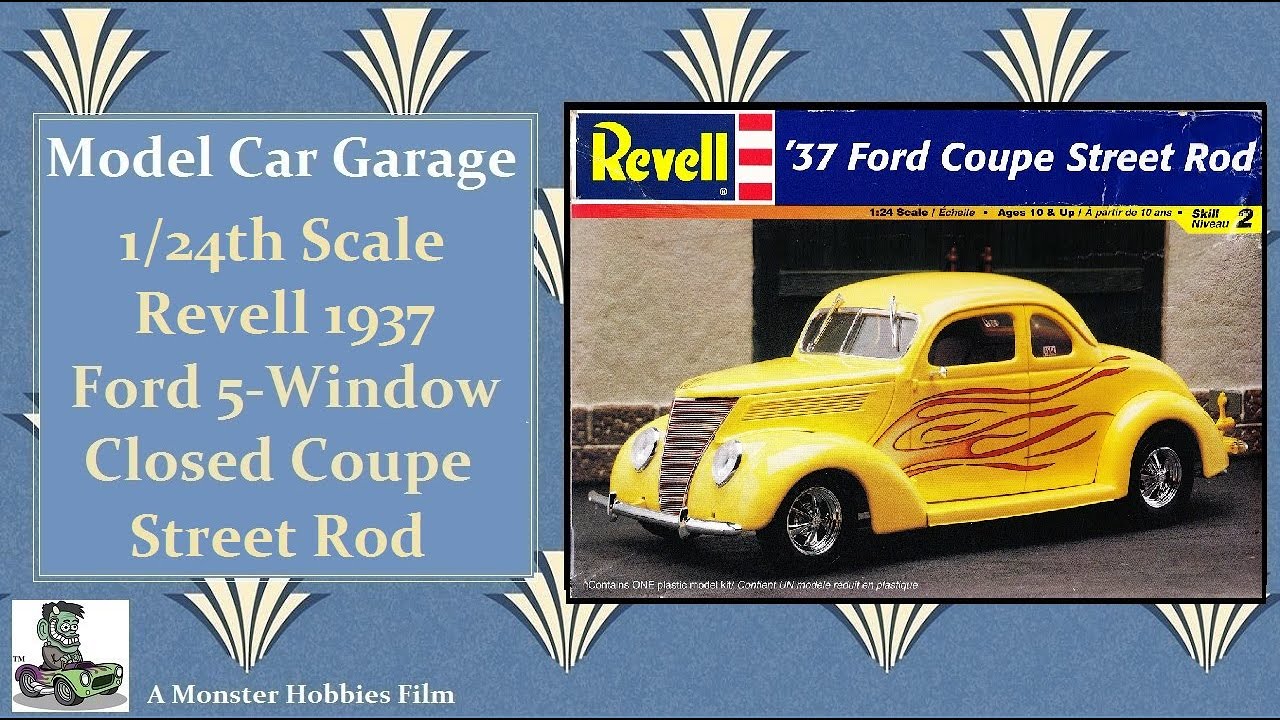 Model Car Garage - 1937 Ford Coupe Street Rod Model Kit By Revell
