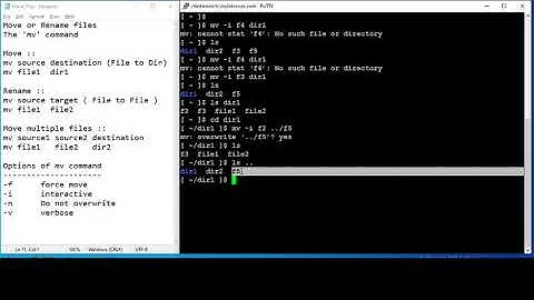 How to Copy, Move and Rename Files in UNIX or Linux ? Part 2 of 3.