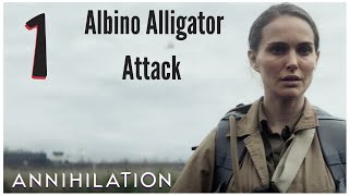 Annihilation 2018 - Albino Alligator Attack - Scene (1/10)