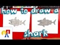 How to draw a shark with shapes young artists