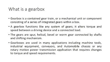 Gear box design Part 1 Introduction to gear elements video