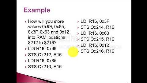 Lecture 4: Microcontroller Data Memory And Assembly Language
