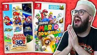 Super Mario 64, Sunshine, Galaxy E 3D World Vão Sair No Switch Super Mario 3D All Stars